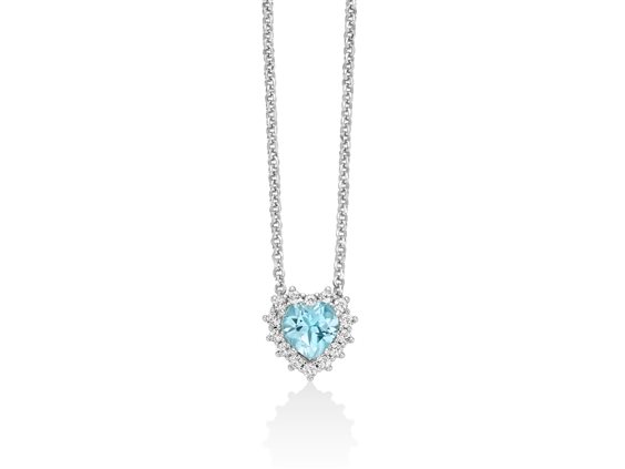 Collana Miluna Donna GEMMA DEL CIELO 925 in Argento CLD5088 - CLD5088